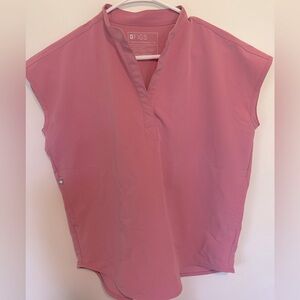 XS Chalk Pink FIGS Rafaela Scrub Top